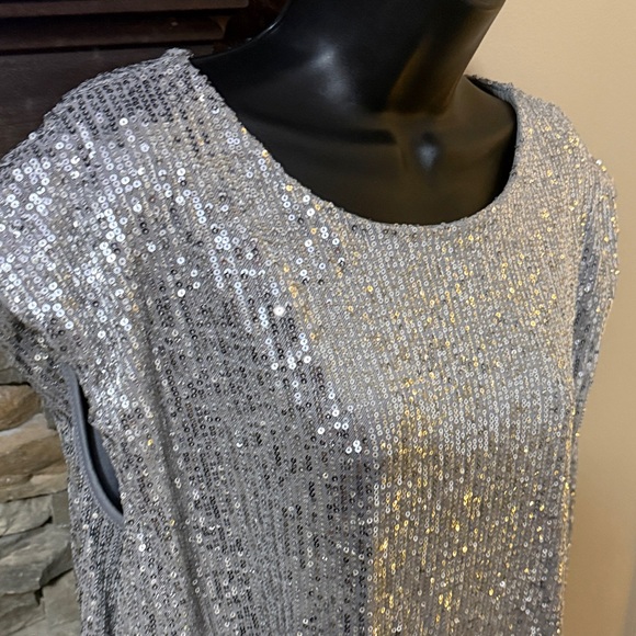 Eloquii Silver Sequin Blouse - Picture 4 of 6